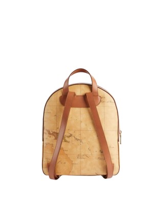 Alviero Martini Prima Classe - Zaino con doppia zip in tessuto goffrato Geo Classic 2