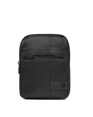 Piquadro - Handtasche aus Leder und recyceltem Stoff mit...