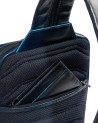  Piquadro - Monospalla in pelle con portabilità a zaino Blue