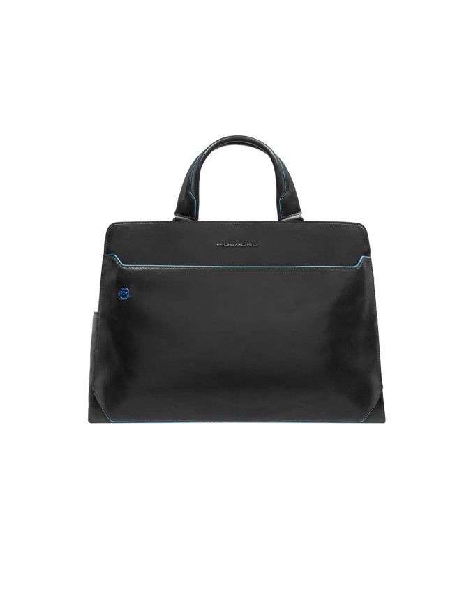  Piquadro - Cartella porta pc 15.6'' in pelle Blue Square