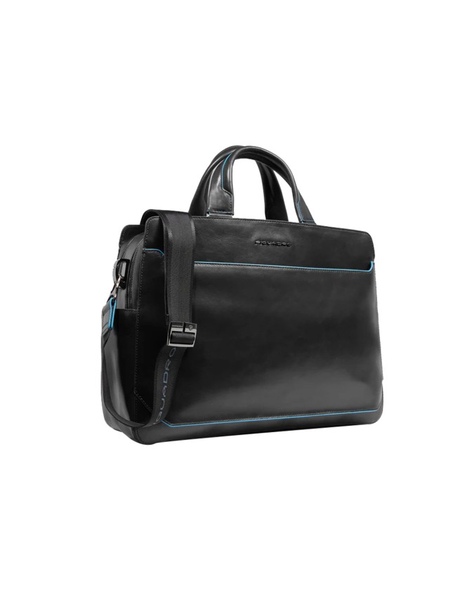  Piquadro - Cartella porta pc 15.6'' in pelle Blue Square