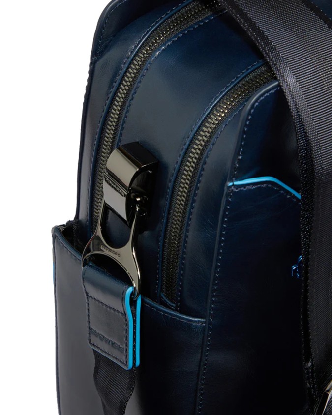  Piquadro - Cartella porta pc 15.6'' in pelle Blue Square