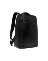 Piquadro - Customizable Blue Square 14" Leather Laptop Backpack