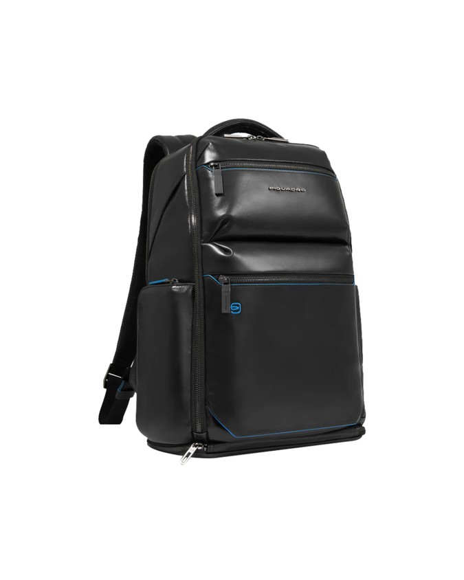  Piquadro - Zaino in pelle porta pc 15,6'' personalizzabile