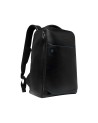  Piquadro - Zaino in pelle porta pc 15,6'' a tre scomparti Blue