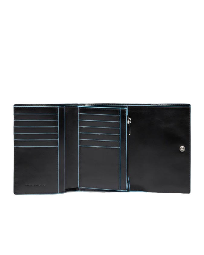  Piquadro - Portafoglio piccolo donna in pelle Blue Square