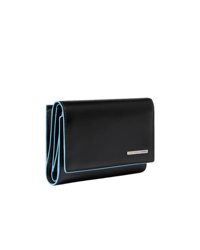  Piquadro - Portafoglio piccolo donna in pelle Blue Square
