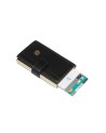 Piquadro - Porta carte di credito in pelle e metallo Circle