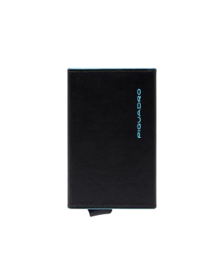  Piquadro - Porta carte di credito in pelle con sliding system