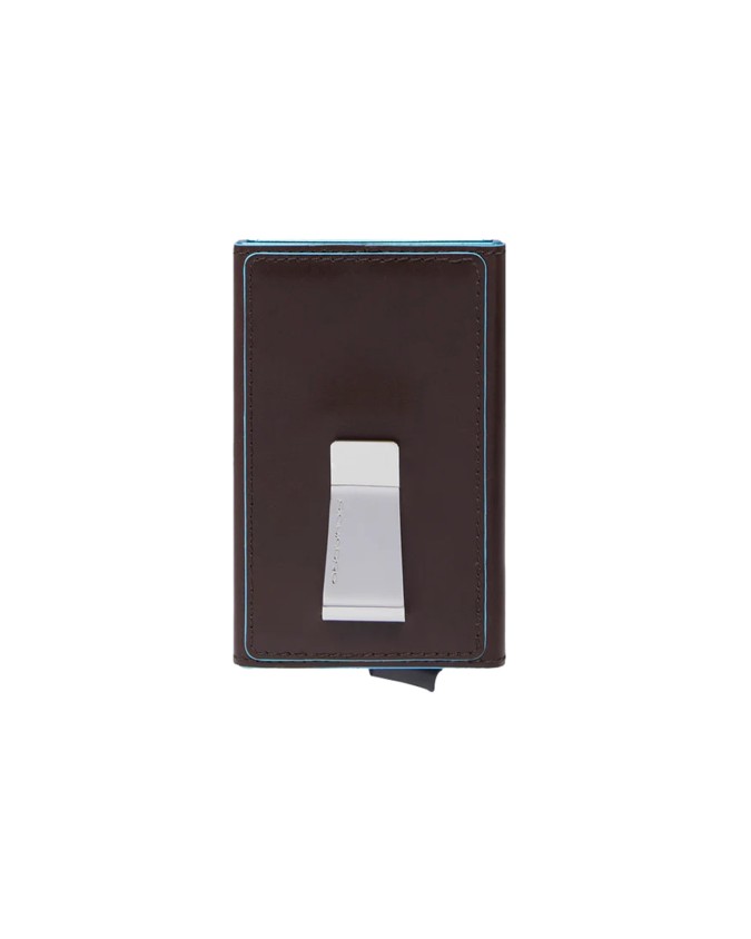  Piquadro - Porta carte di credito in pelle con sliding system