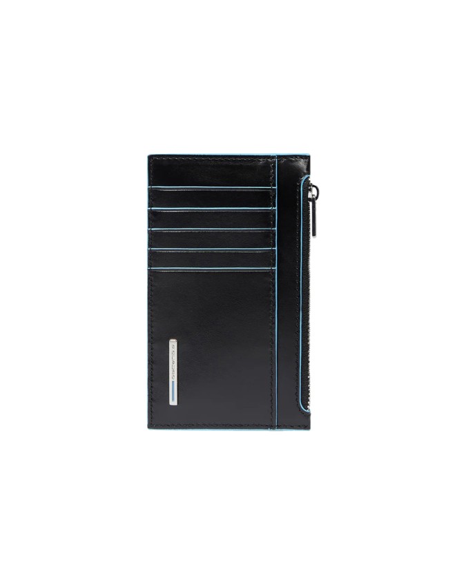  Piquadro - Portacarte uomo sottile con porta monete Blue Square