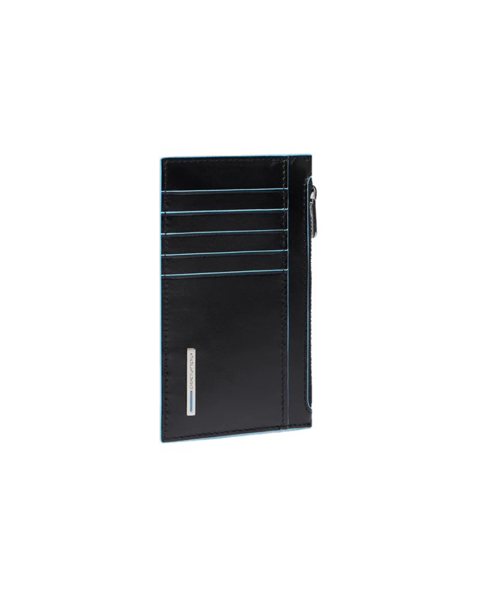  Piquadro - Portacarte uomo sottile con porta monete Blue Square