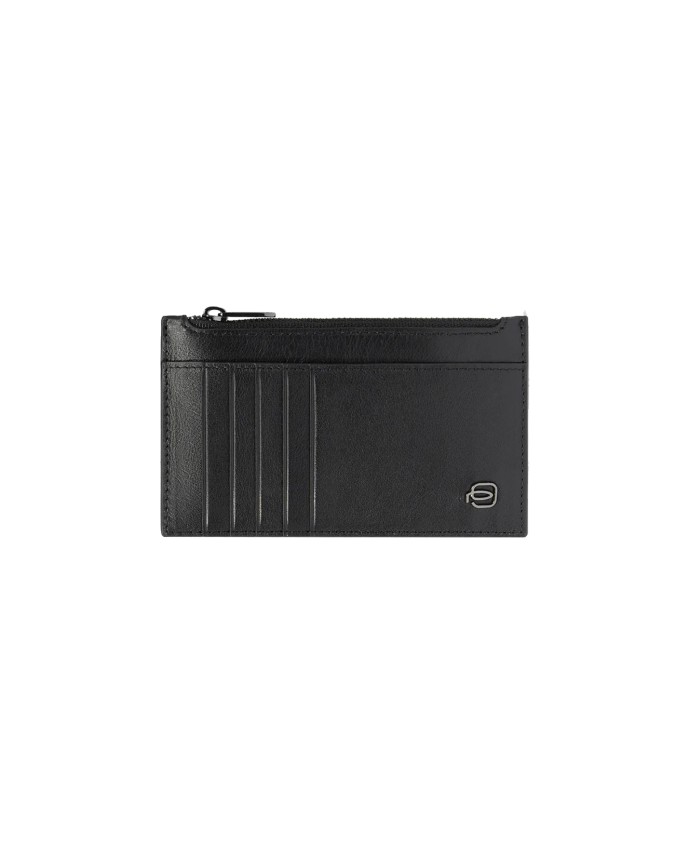  Piquadro - Portacarte uomo sottile con porta monete Black