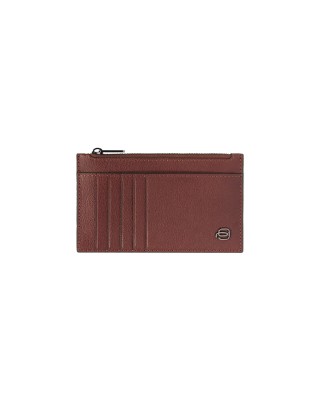 Piquadro - Schlankes Herren-Geldbörse mit Münzfach Black...