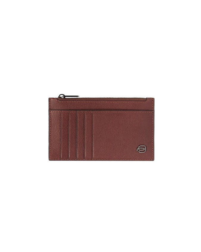  Piquadro - Portacarte uomo sottile con porta monete Black