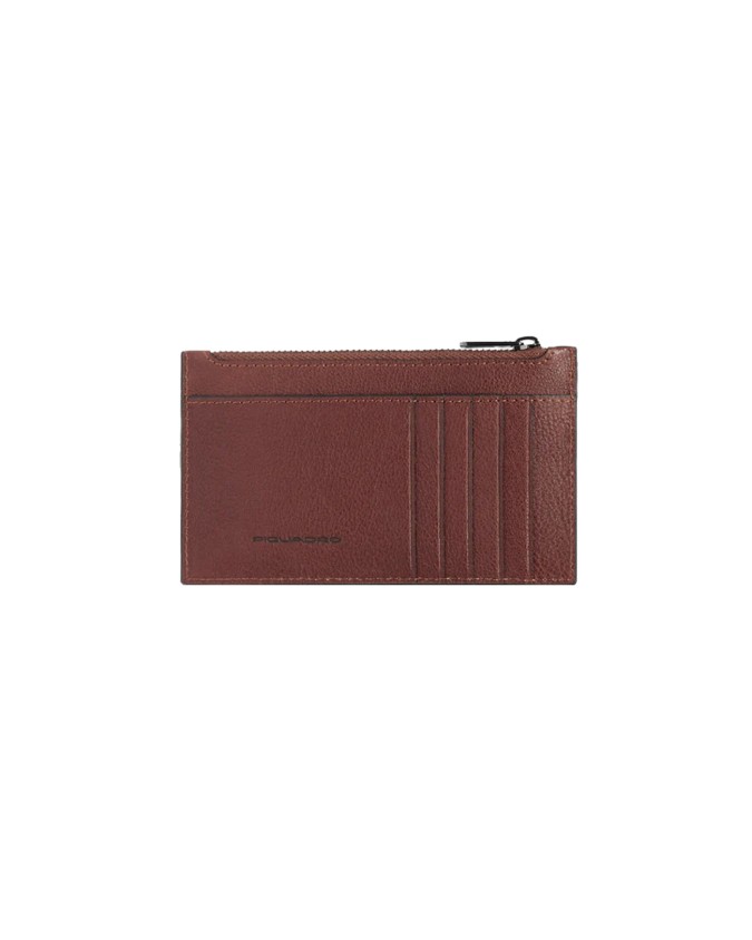  Piquadro - Portacarte uomo sottile con porta monete Black