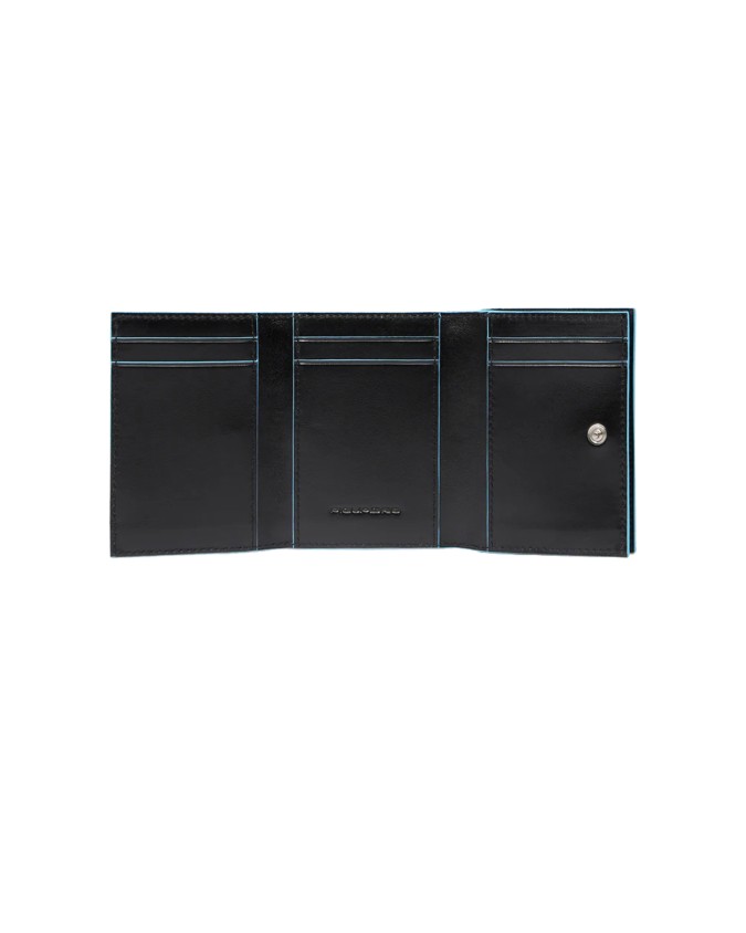  Piquadro - Portafoglio verticale mini in pelle con portamonete