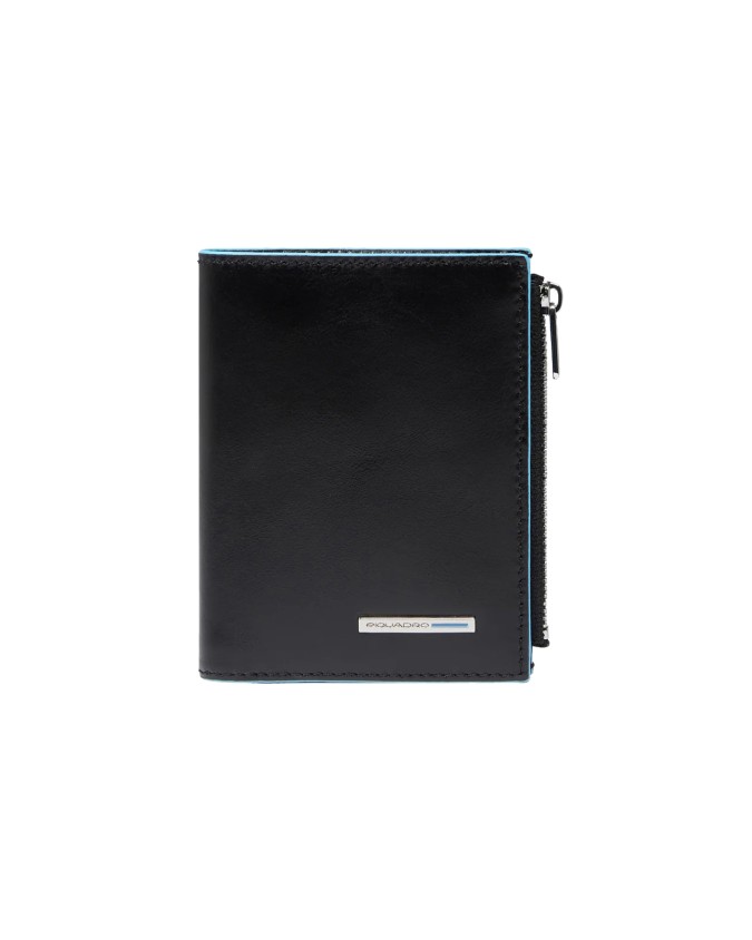  Piquadro - Portafoglio uomo verticale in pelle con porta