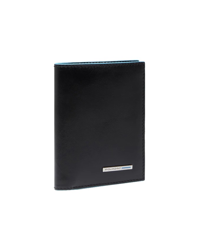  Piquadro - Portafoglio uomo verticale in pelle con porta