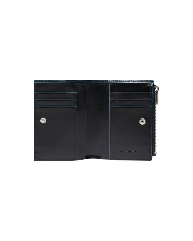  Piquadro - Portafoglio uomo verticale in pelle con porta