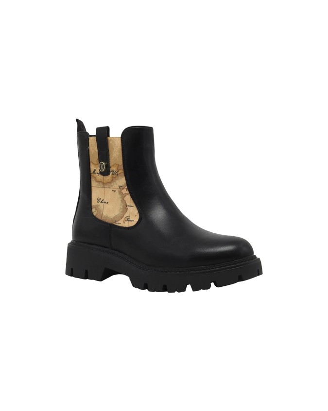 Alviero Martini Prima Classe - Stivaletto donna in pelle con fascia elastica Beatles Boot