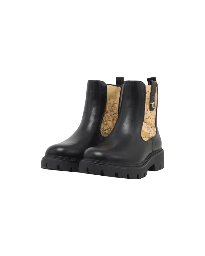 Alviero Martini Prima Classe - Stivaletto donna in pelle con fascia elastica Beatles Boot
