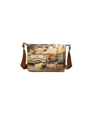  Ynot - Borsa Hobo Tg. S in Ecopelle Stampa Città Yesbag 2