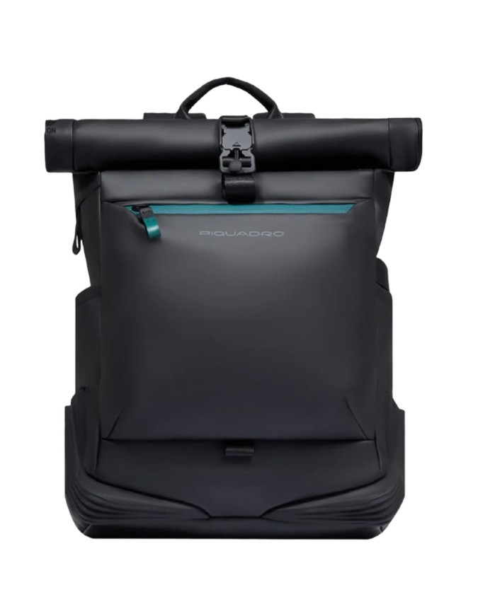  Piquadro - Zaino Roll-Top Porta Pc 15.6'' in Tessuto