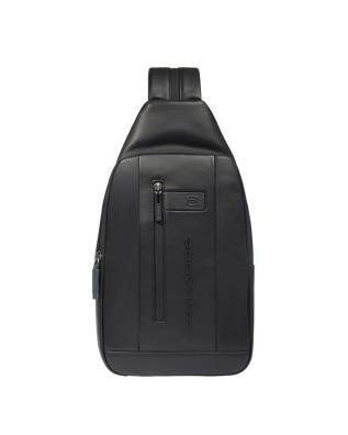 Piquadro - Urban Men's Single-Shoulder Leather Backpack...