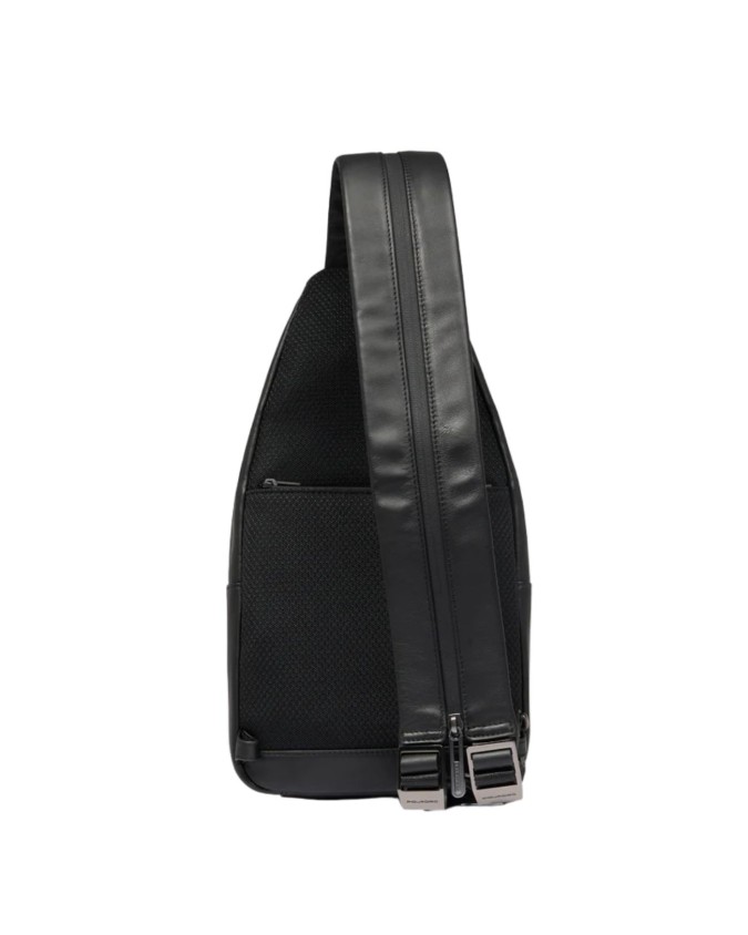  Piquadro - Zaino monospalla uomo in pelle porta iPad® Urban