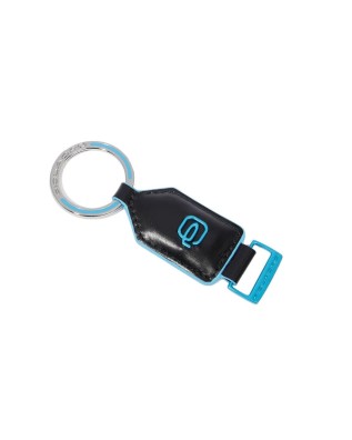 Piquadro - Portachiavi in pelle rettangolare Blue Square