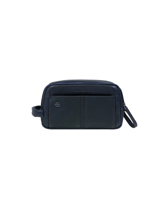  Piquadro - Beauty case uomo in pelle con manico laterale Hedley