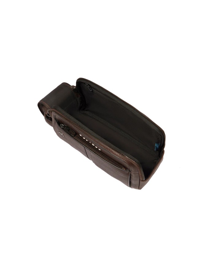  Piquadro - Beauty case uomo in pelle con manico laterale Hedley