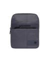  Piquadro - Borsello porta iPad Mini in pelle e tessuto