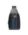  Piquadro - Zaino monospalla uomo in pelle porta iPad® Urban