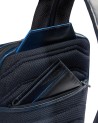  Piquadro - Monospalla in pelle con portabilità a zaino Blue