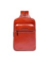 Piquadro - Ein-Schulter-Tasche aus Leder mit Rucksackfunktion Blue Square