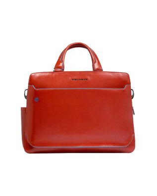 Piquadro - Laptoptasche für 15,6-Zoll-Laptops aus Leder...