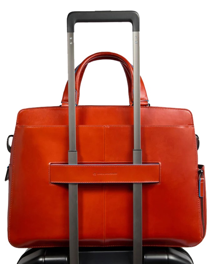  Piquadro - Cartella porta pc 15.6'' in pelle Blue Square