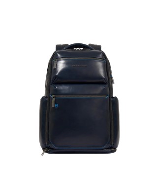  Piquadro - Zaino in pelle porta pc 15,6'' personalizzabile