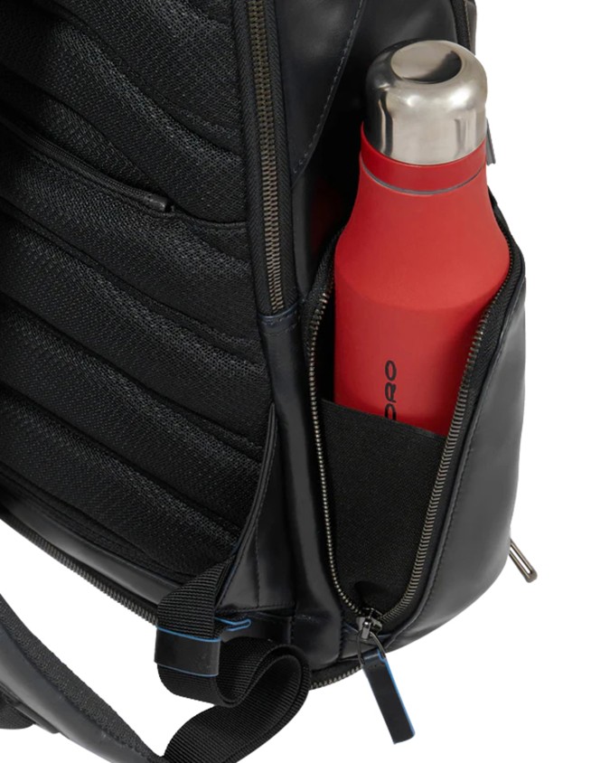  Piquadro - Zaino in pelle porta pc 15,6'' personalizzabile