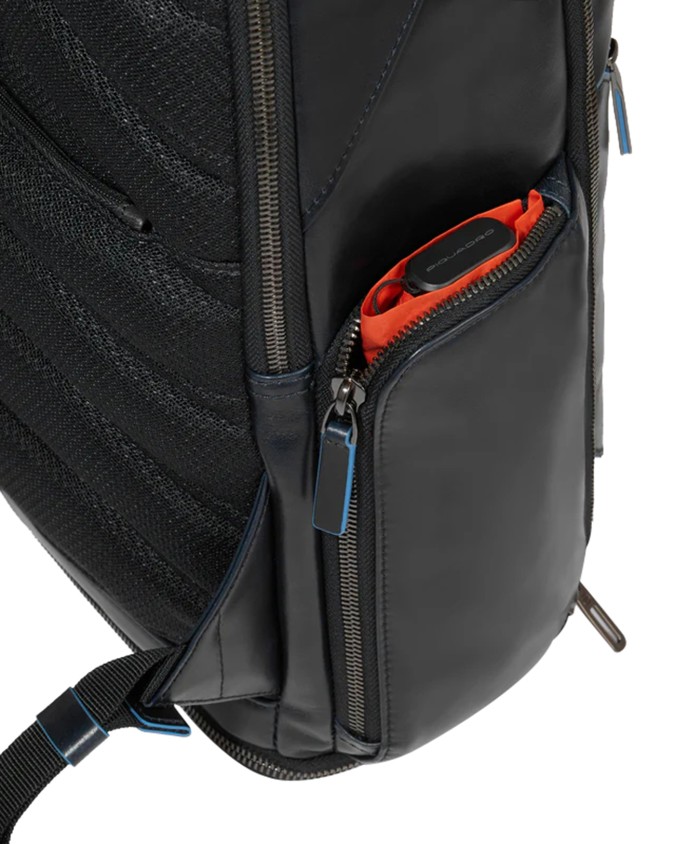  Piquadro - Zaino in pelle porta pc 15,6'' personalizzabile