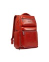 Piquadro - Customizable Blue Square 15.6'' Leather Laptop Backpack