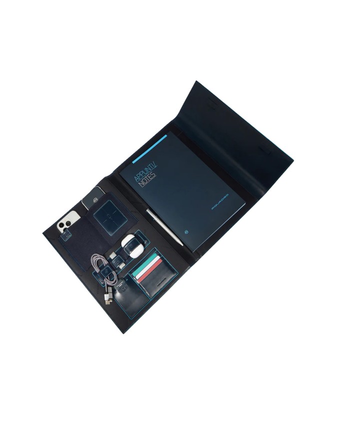 Piquadro - Blue Square Leather...
