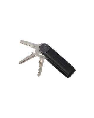 Piquadro - Black Square Men's Leather Pendant Keychain -...