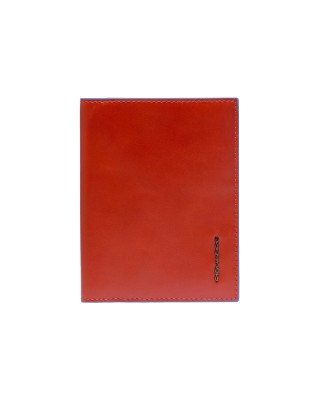 Piquadro - Blue Square Leather Passport Holder - Leather