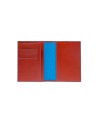 Piquadro - Porta Passaporto in Pelle Blue Square