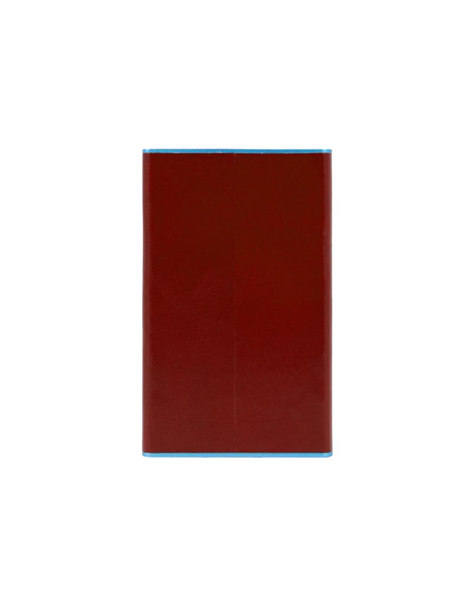  Piquadro - Porta carte di credito slim in pelle e metallo con
