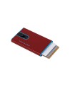  Piquadro - Porta carte di credito slim in pelle e metallo con