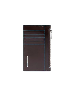  Piquadro - Portacarte uomo sottile con porta monete Blue Square